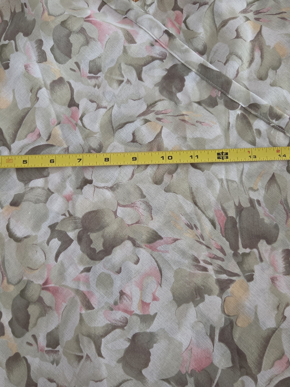 Vintage Papillon Blanc Olive and Pink Floral Slip Mini Dress - Picture 10 of 14